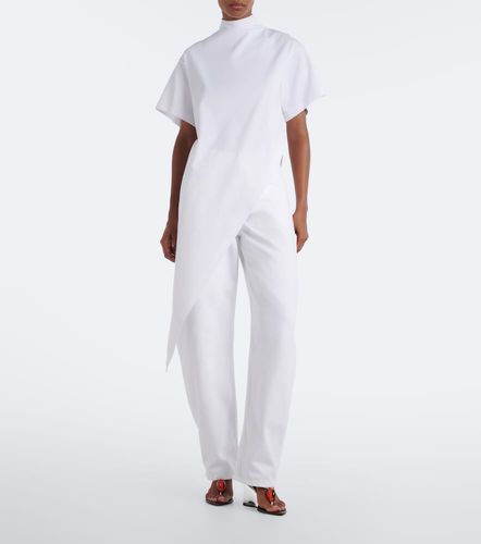 Alaïa Camiseta asimétrica de jersey de algodón - Alaia - Modalova