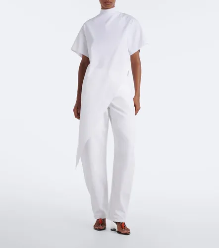 Asymmetric cotton jersey T-shirt - Alaia - Modalova