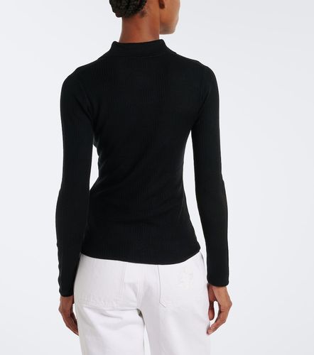 Pullover polo in seta e cashmere a coste - Max Mara - Modalova