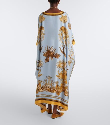 Square printed silk twill kaftan - La DoubleJ - Modalova