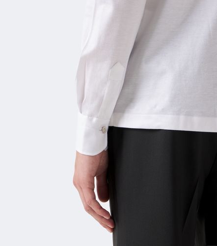 Top polo in popeline di cotone - Kiton - Modalova