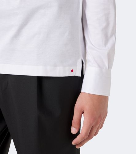 Top polo in popeline di cotone - Kiton - Modalova