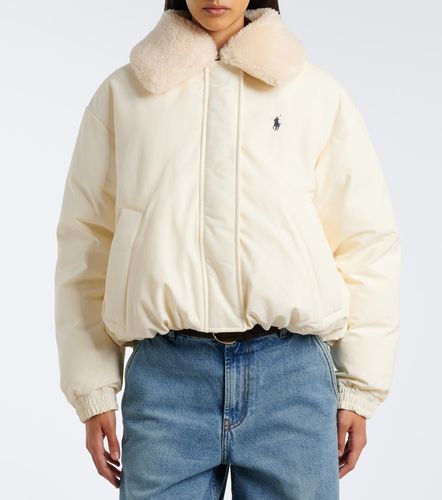 Teddy-trimmed cropped blouson jacket - Polo Ralph Lauren - Modalova