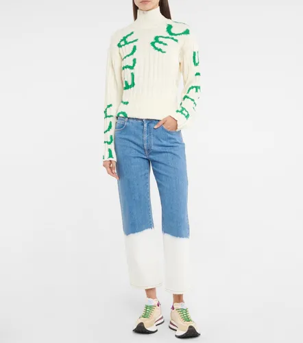 X Ed Curtis jersey en mezcla de lana estampado - Stella McCartney - Modalova