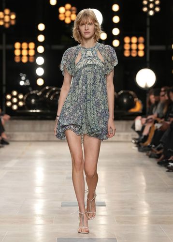Miniabito Odile in seta con stampa - Isabel Marant - Modalova