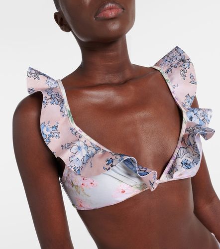 Top bikini Halliday con volant e stampa - Zimmermann - Modalova