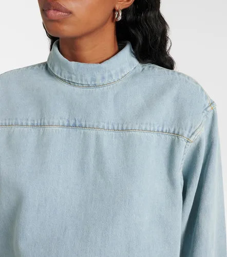 Denim turtleneck top - Dries Van Noten - Modalova