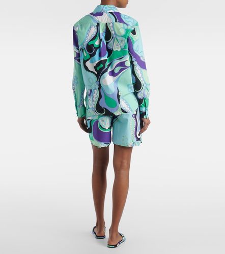 Camisa Orchidee de algodón estampada - Pucci - Modalova