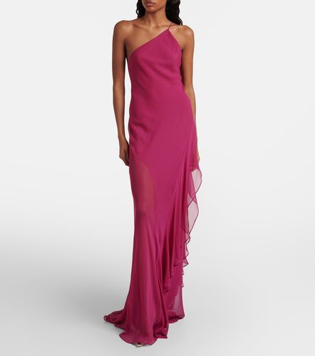 One-shoulder ruffled silk gown - The Sei - Modalova