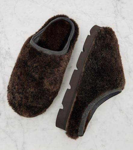 Slip-Ons Monili aus Shearling - Brunello Cucinelli - Modalova