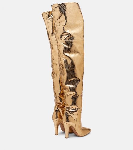 Overknee-Stiefel Elsa 100 aus Metallic-Leder - Paris Texas - Modalova