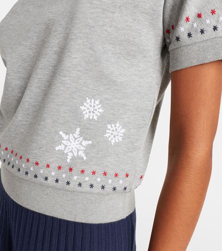 Camiseta de jersey de algodón bordada - Thom Browne - Modalova