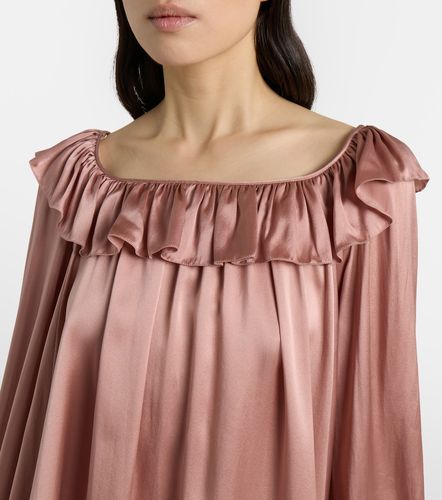 Chloe Ruffled silk satin minidress - Chloe - Modalova