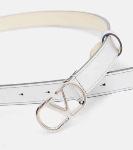 Metallic leather belt - Valentino Garavani - Modalova