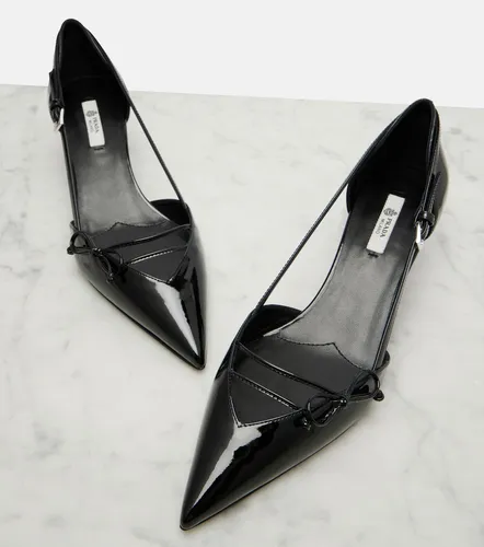 Bow-detail patent leather pumps - Prada - Modalova