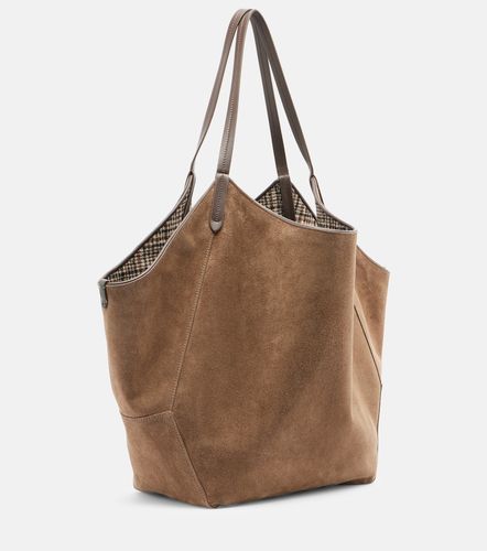 Borsa Medium in suede - Brunello Cucinelli - Modalova