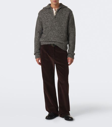 Pullover polo in lana, alpaca e lino - Dolce&Gabbana - Modalova