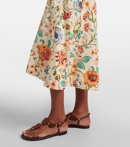 Vestido midi Fiora de algodón floral - Ulla Johnson - Modalova