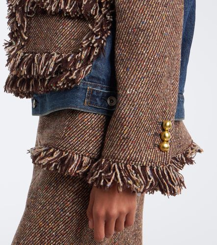 Sacai Jacke aus Tweed und Denim - Sacai - Modalova