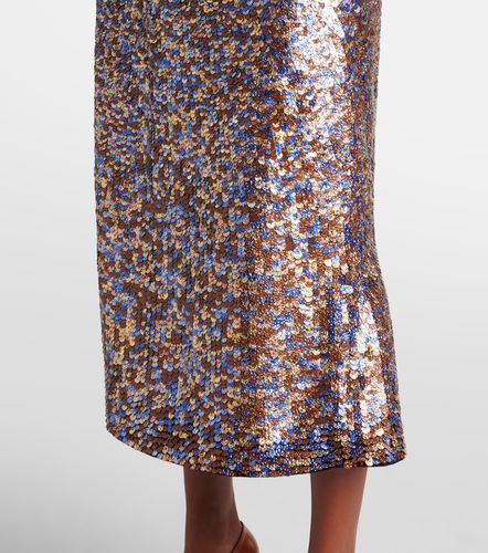 Sequined wool-blend midi skirt - Dries Van Noten - Modalova