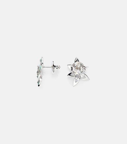 Pendientes Asymmetric de oro blanco de 18 ct con diamantes - Kamyen - Modalova