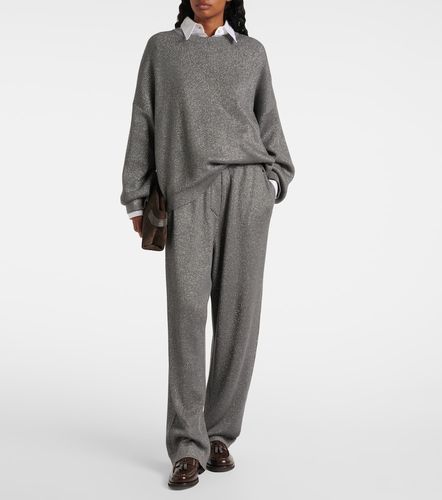 Cotton-blend lame sweater - Brunello Cucinelli - Modalova