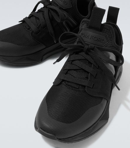 Jago leather-trimmed sneakers - Tom Ford - Modalova