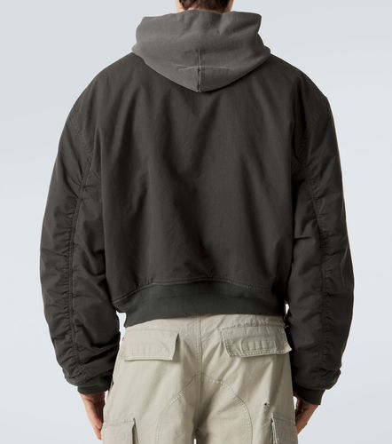 Bomber in misto cotone con cappuccio - Balenciaga - Modalova