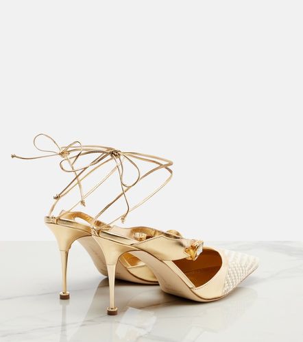 Pumps Soria con pelle e cristalli - Manolo Blahnik - Modalova