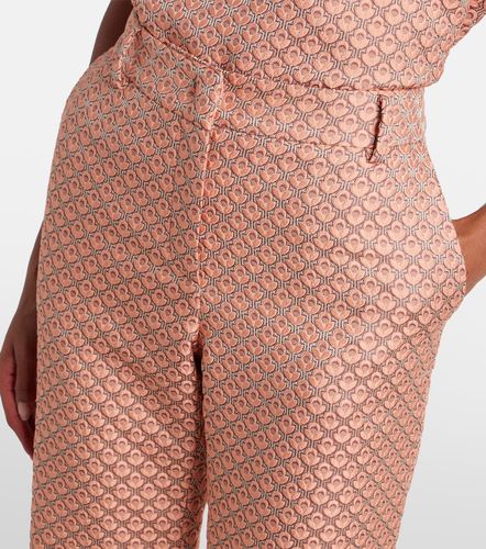 Pantaloni flared 24/7 in jacquard - La DoubleJ - Modalova