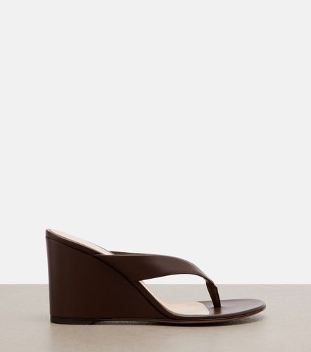 Wedge-Sandalen aus Leder - Gianvito Rossi - Modalova