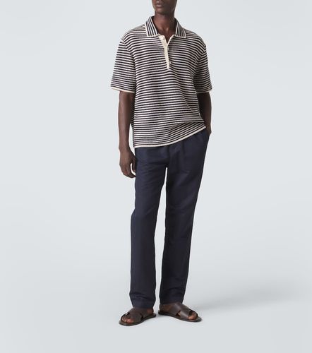 Pantalones rectos de algodón y lino - Sunspel - Modalova