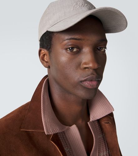 Cappello da baseball in lino e lana con logo - Brioni - Modalova