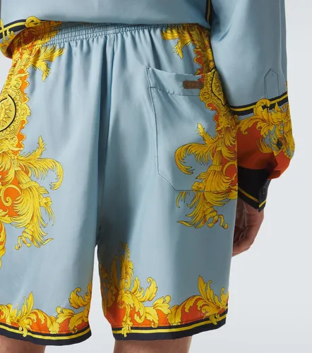 Versace Shorts de seda estampados - Versace - Modalova