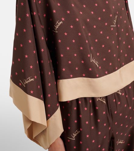 Top de sarga de seda estampado - Valentino - Modalova