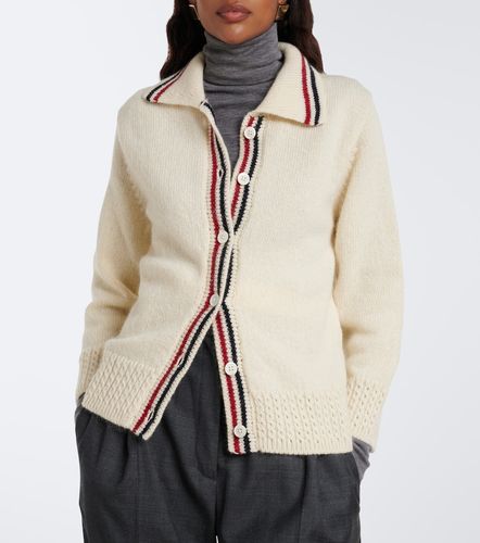 Cardigan in lana e mohair pointelle - Thom Browne - Modalova