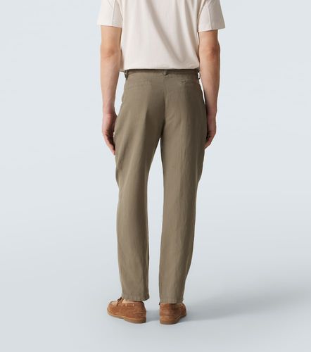 Pantaloni regular in cotone e lino - Brunello Cucinelli - Modalova