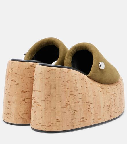 Mochi suede platform slides - The Attico - Modalova