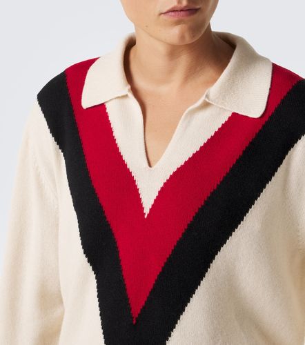 Pullover polo in cashmere jacquard - Valentino Garavani - Modalova