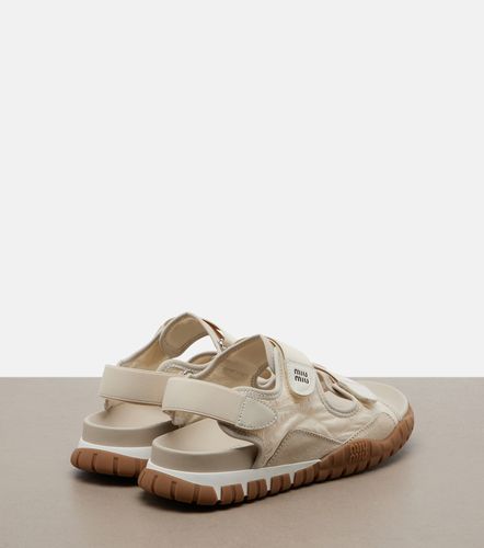 Miu Miu Sandali Tyre con pelle - Miu Miu - Modalova