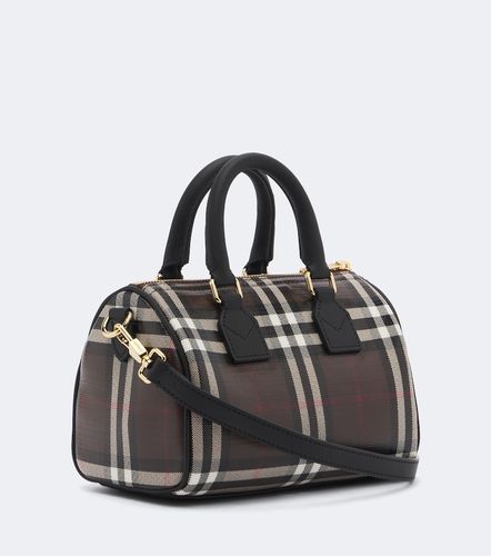 Bowling Bag Check Mini aus Canvas - Burberry - Modalova