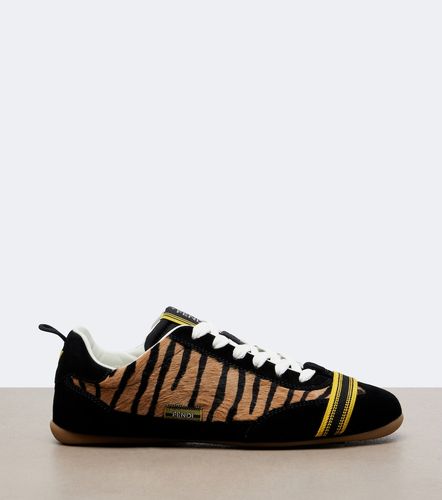 Sneakers Wrap aus Leder mit Veloursleder - Fendi - Modalova