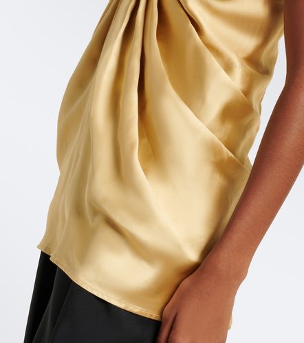 Eden gathered silk satin bustier top - Tove - Modalova