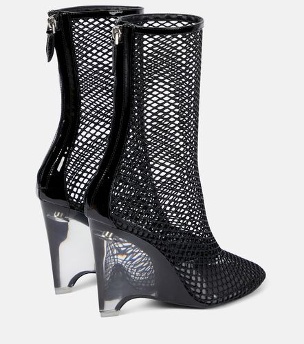 Alaïa Botines con cuña La Cage de malla y PU - Alaia - Modalova