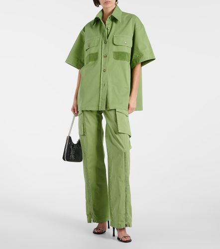 Camisa oversized de lona de algodón - Stella McCartney - Modalova