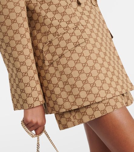 GG Canvas double-breasted blazer - Gucci - Modalova