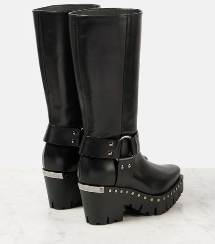 Botas biker Quinn 75 de piel con tachuelas - Jimmy Choo - Modalova