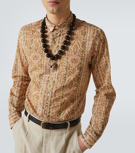 Camicia in cotone con stampa paisley - Valentino Garavani - Modalova