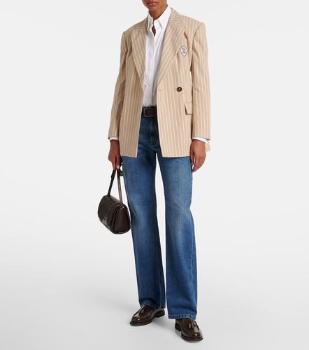 Blazer in cotone e seta - Brunello Cucinelli - Modalova