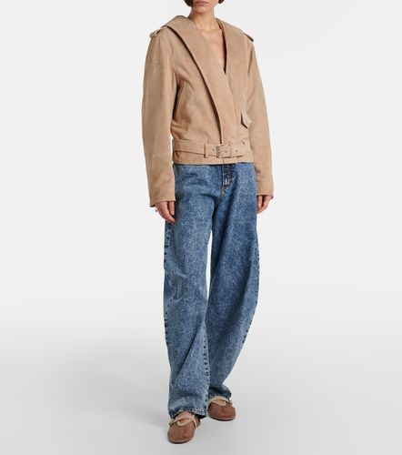 Alaia Suede biker jacket - Alaia - Modalova